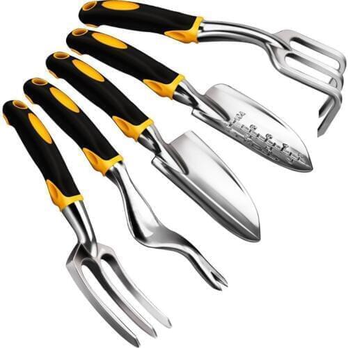 Gardening Tools Set Including Trowel Transplanted Cultivator Weeder Weeding Fork Garden Tools with Heavy Duty Cast-al