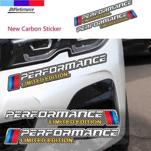 2pcs M Power Performance Car Windows Sticker For BMW E36 E39 E46 E60 E61 E64 E70 E71 E85 E87 E90 E83 F10 F20 F21 F30 E80 M3 M5