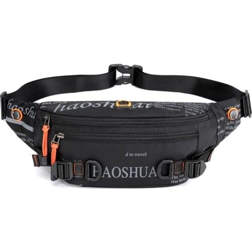 Men Fanny Pack Teenager Unisex Casual Sling Belt Waist Bags Male Shoulder Bag for Outdoor Running Cycling Phone Pouch Bags