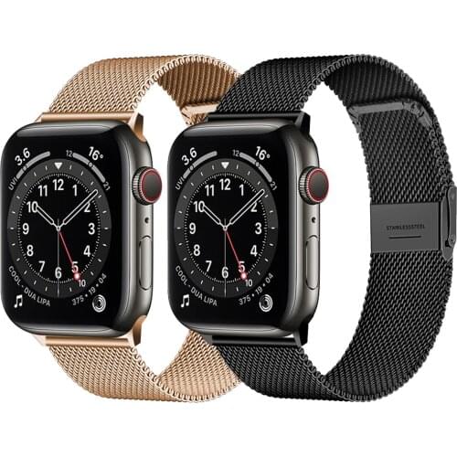 Strap For apple watch Band 44mm 40mm 38mm 42mm 44 mm Accessories Magnetic Loop Metal smartwatch bracelet iWatch serie 3 4 5 6 se