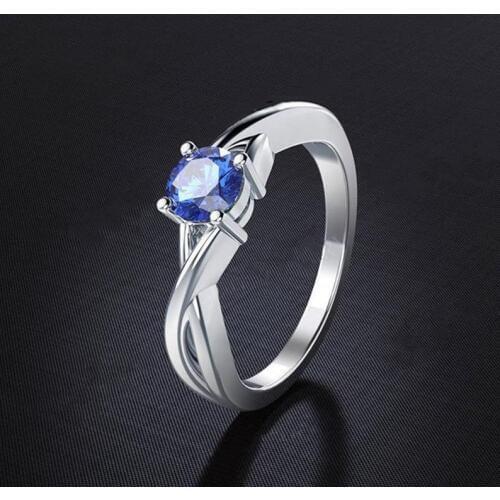 Silver 925 Jewelry Ring Claw Zircon Korean Edition Female Wedding Party Pure Silver Ring Popular Beautiful Jewelry Size 6-9