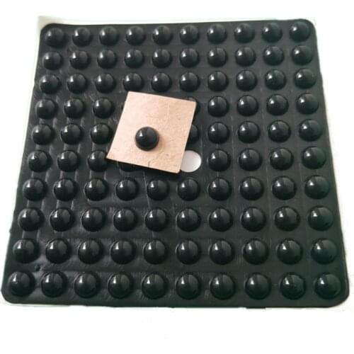 500pcs 8*4mm self adhesive soft black rounded anti slip bumpers silicone rubber feet pads high sticky silicone shock absorber