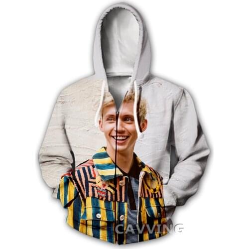 CAVVING 3D Print Troye Sivan Zipper Hoodies Zip Up Hooded Sweatshirt Harajuku Hoodie Sweatshirt for Men/women 01