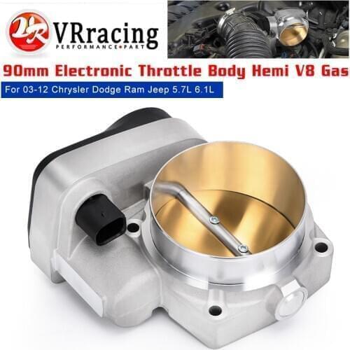 VR- 90mm Enlarged Throttle Body for 2003-2012 Dodge Ram Jeep Hemi V8 5.7L 6.1L 6.4L 4591847AC/AB/AA 68060354AA VR-TTB93