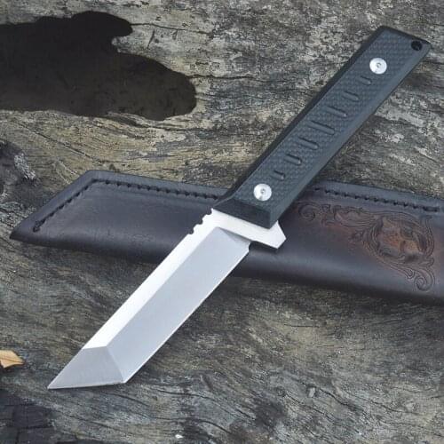 High Hardness S35VN Blade G10 Handle Full Tang Outdoor Camping Field,EDC Tactical Survival Tanto Hunt Fishing Utilty Knife Tool