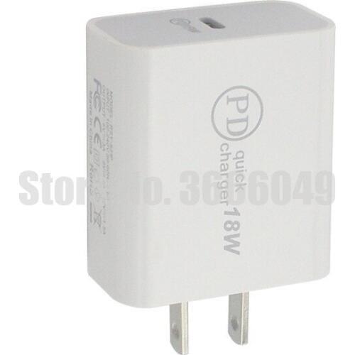 100pcs/lot 18W USB-C type c PD 3.0 fast charging Wall Charger Power Adapter for iPhone 11 11 pro X 8 Xs
