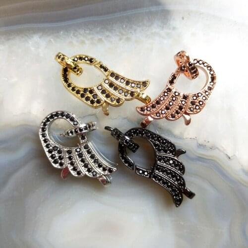 5pcs Fashion Silver Color Angel Wings Charms Pendants for Gold Plated Necklace Men Women Jewelry Making Findings Accessories Y