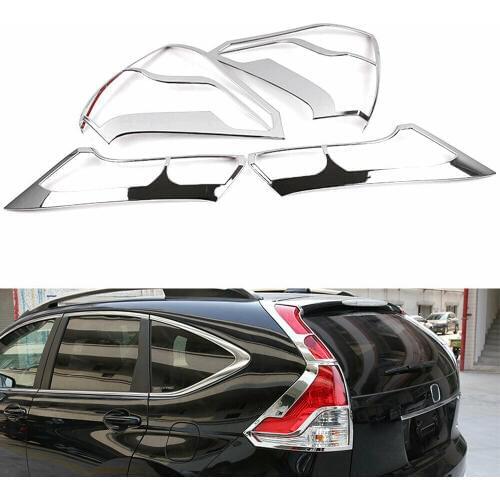 ABS Chrome Car Rear Tail Light Lamp Cover Trim For Honda CRV CR-V 2012 2013 2014