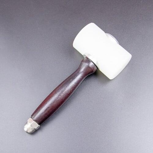 Leather Craft Tools Leather Carving Hammer Cowhide Punch Cutting DIY Leathercraft Mallet Nylon T Head With Wooden Handle