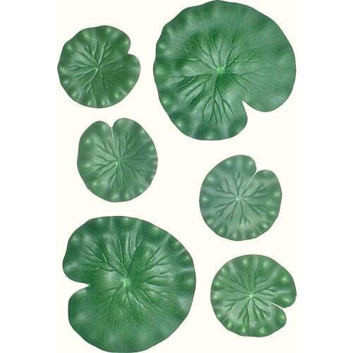 Artificial EVA Floating Foam Aquarium Foliage Floating Lotus Leaf Decor Pool Fish Tank Pond Leaves Home Garden Decoration