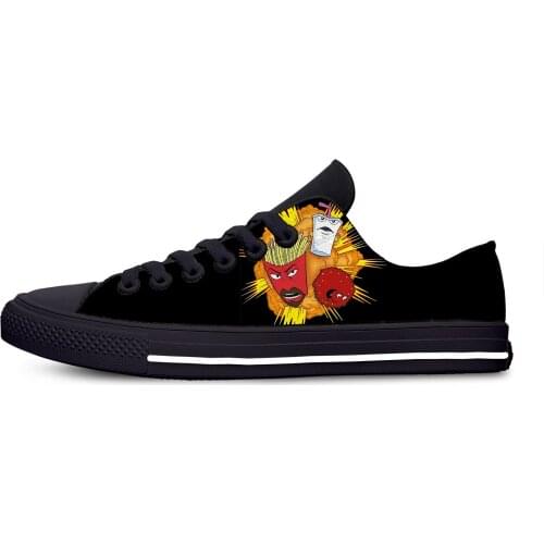 2019 Hot Aqua Teen Hunger Force Classic Shoes Lightweight Low Top Canvas Shoes Breathable Casual Sneakers Fashion Plimsolls