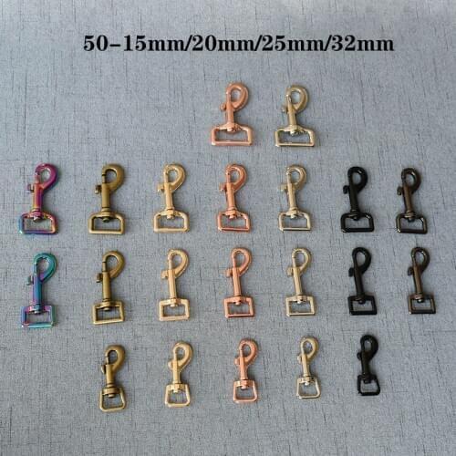 50 Pcs/Lot 15mm 20mm 25mm 32mm Metal Clasp Belt Buckle Leather Hardware Bra Hook Package Accessories SH4507