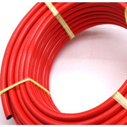14mm x 8mm High Blow Up Pressure Industrial Gas Tubing Oil Welding Hose Braided Rubber Oxygen-acetylene, Air Gun Pipe Red 1meter