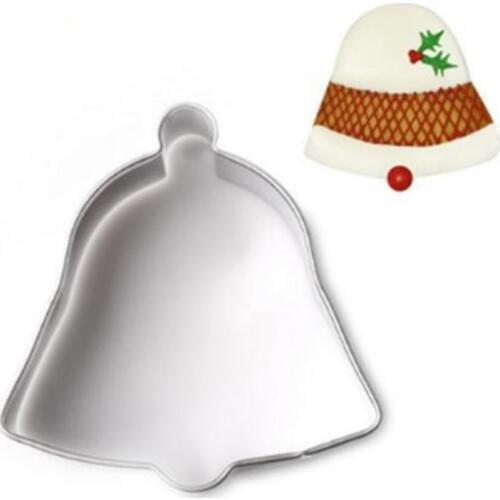 1PC Stainless Steel Cake Mould Christmas Jingle Bells Shaped Pastry Cookie Cutter Cake Biscuit Baking Tool Mold Bakeware Tools