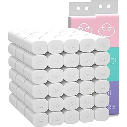 10/14 Rolls 4 Layers Bamboo Pulp Roll Paper Baby Household Paper Napkins Paper Towels Household Kitchen Toilet Paper