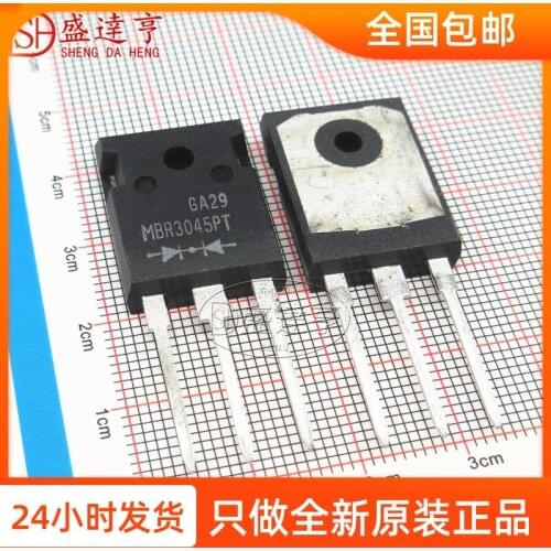 10Pcs/Lot MBR3045PT 30A 45V TO-3P DIP Schottky Barrier Diode/ NEW Original In Stock