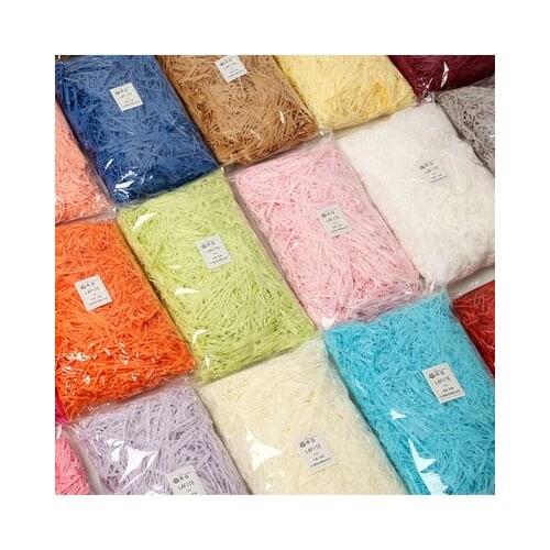 20/50G Colorful Shredded Paper Gift Box Filler Wedding Birthday Party Decoration Crinkle Cut Packaging Gift Shred Paper SALE