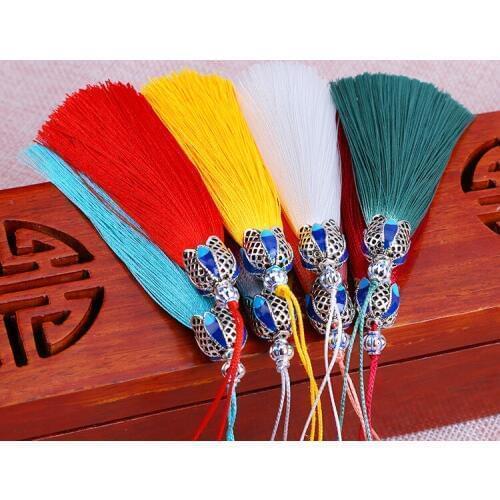 20pcs/lot Chinese Knot Tassels Handmade Long Silk Tassel Pendants for Tassel Jewelry Supplies Making Materials