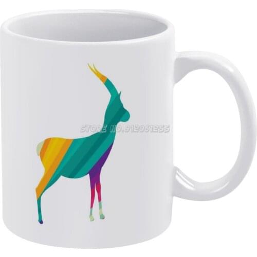 White Mug 11oz Ceramic Tea Cup Coffee Mug Friends Birthday Gift Cool Idea Ideas Animal Stylish Colorful Style Wild Savannah Whi
