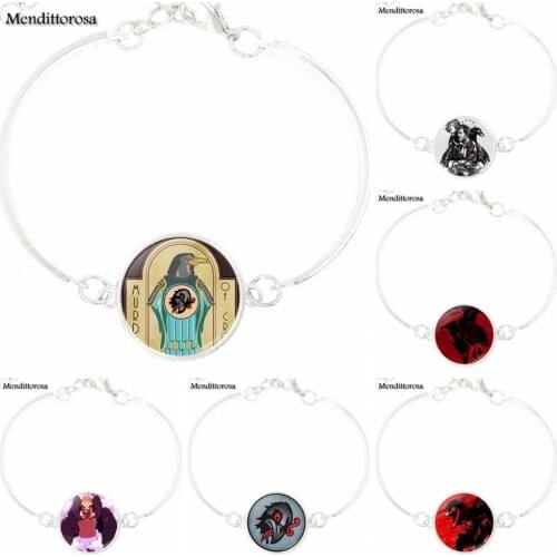 Bioshock Infinite Murder of Crows Vigor Fashion Cabochon Bracelet Bangle Handmade Glass Bracelet Bangle For ValentineS Day Gift