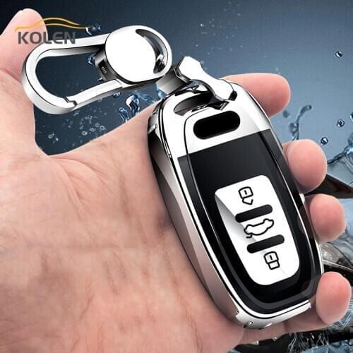 Soft TPU Car Remote Key Case Cover Fob For Audi A1 A3 A4 A5 A6 A7 A8 Q3 Q5 Q7 Quattro B6 B7 Holder Shell Protection Accessories