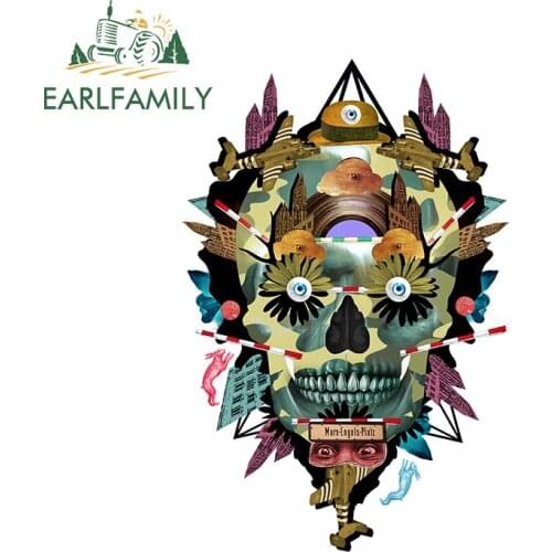 EARLFAMILY 13cm x 8.7cm for Graffiti Collage Car Stickers Creative Decals Car Accessories Trunk Skateboard Waterproof DIY Goods