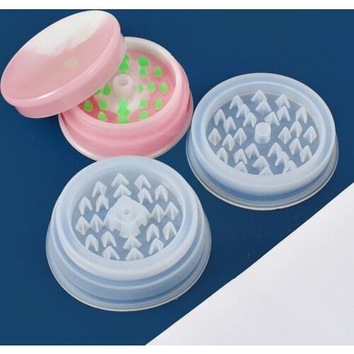 DIY Epoxy Mold New Grinding Cigarette Case Silicone Mold Storage Box Transparent Manual Mirror Handmade 2021 Hot Sale