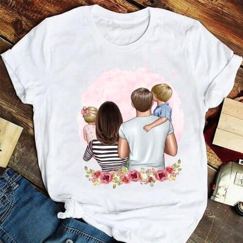 Women Fashion Love Family Son Daughter Summer Mama Mom Mother Tshirts Clothes Stylish T Top Lady Print Sexy Tee T-Shirt