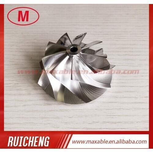 G25-660 1380-1 54.28/67.40mm 9+0 Blades high performance turbo aluminum 2618/Milling/billet compressor wheel for 858161-5003S