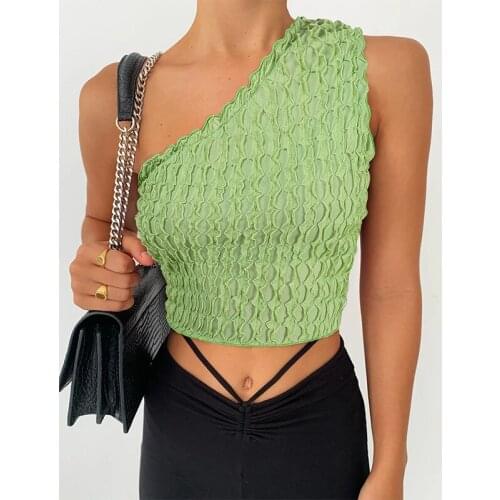 Crop Top Sexy Self Cultivation Halter Solid color Vest Girl Sleeveless Top Girl Corset Top