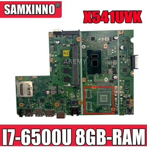 Laptop motherboard For Asus X541U X541UVK X541UAK X541UA X541UV X541UJ mainboard Test OK w/ I7-6500U CPU 8GB-RAM