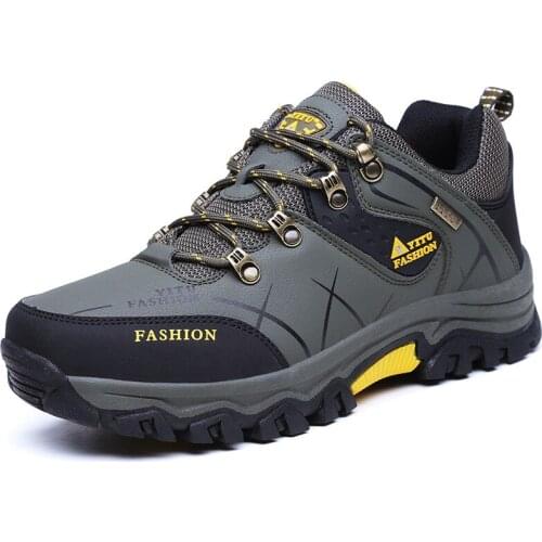 Autumn winter large size 47 low-cut hiking mens shoes outdoor mens hiking shoes thick-soled sport casual travel shoes H98
