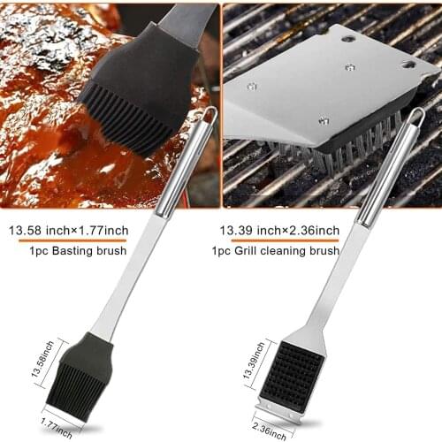 20Pcs BBQ Grill Accessories Grilling Tools Set with Storage Bag for Kitchen