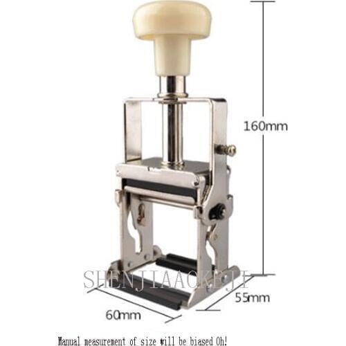 Manually adjustable production date code machine Print food plastic bag label Codec Imitation t printer 1pc