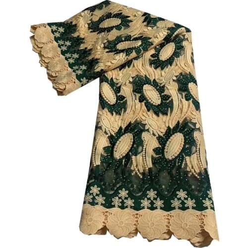 SJ Lace African Net Lace Fabric 2021 Embroidered Nigerian Mesh Fabric African Lace High Quality Guipure Lace For Party d5-67