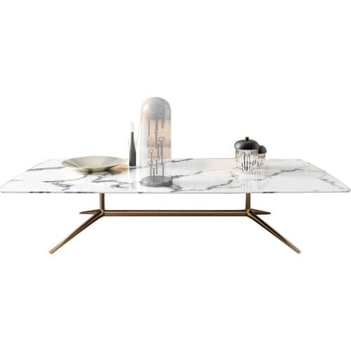 Nordic simple living room marble coffee table