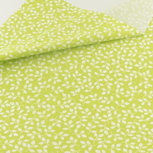 Green Leaf Cotton Fabric Patchwork Quilting Sewing Cloth Craft Bedding Decoration Teramila Tissue Home Textile