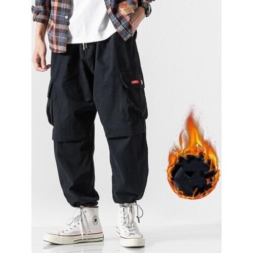 Hip-hop street clothing, running pants, mens loose harem pants, ankle pants, casual sports white sweatpants