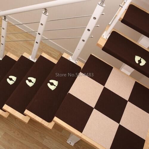 Indoor Overall Carpet, Luminous, Full-spliced, European-style New Stair Anti-slip Mat, Ground Floor Sticker, Stepped