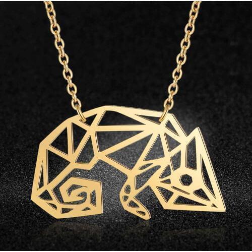 100% Stainless Steel Animal Chameleon Fashion Necklace for Women Personality Jewellery Special Gift