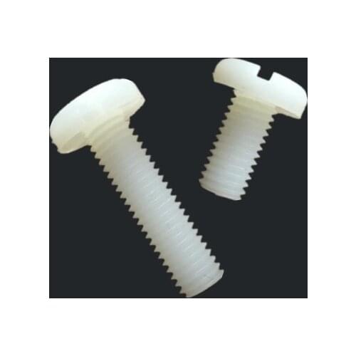 20pcs M5 Environmental green plastic screw one-word round head nylon screws insulated pen head bolt bolts 8mm-20mm