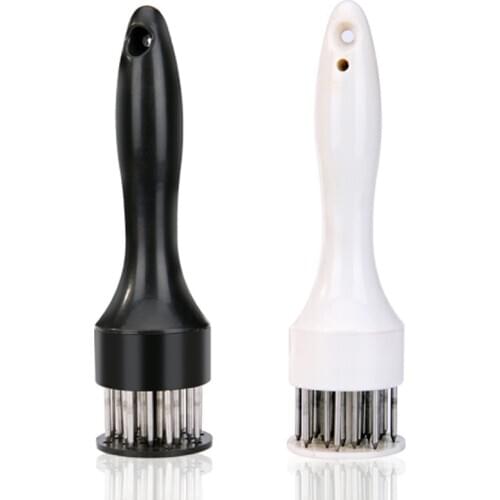 24-Pin Household Round Stainless Steel Meat Tenderizer Steak Rib Barbecue Tenderizer Needle Meat Hammer Kitchen Cooking Tool