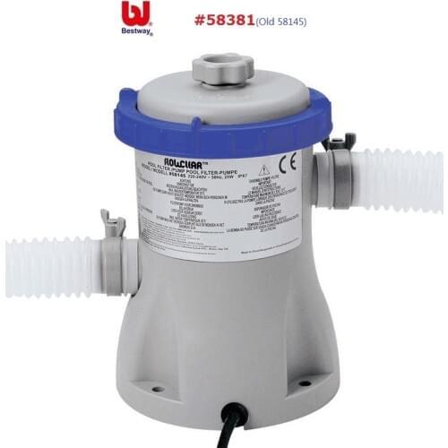 58381 Bestway 330 Gal/Hour Flowclear Filter Pump 1100-8300L Swimming Pool Water Circulating Filter Swimming Pool Water Cleaner