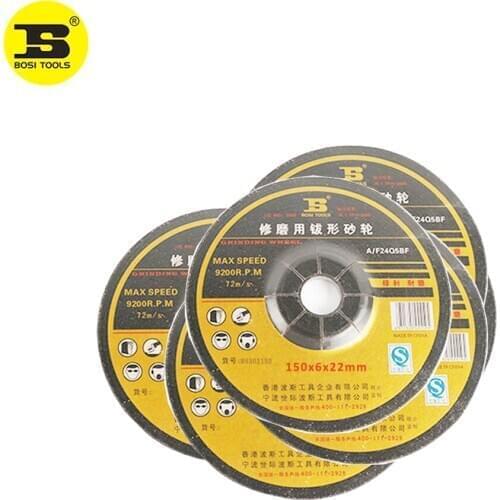 BOSI 6pc 150x6x22mm Abrasive Grinding Wheel For Grinder Metal Grind