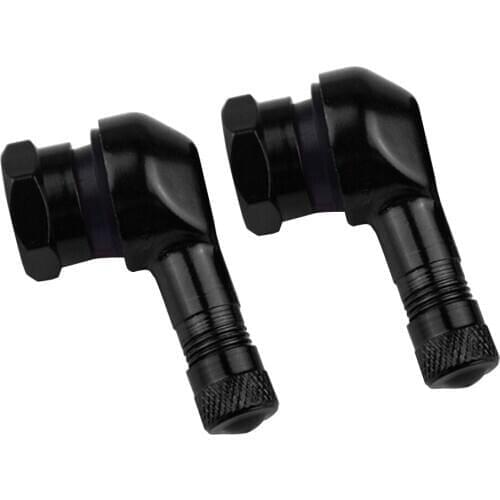 90° High Quality CNC Aluminum Motorcycle Valve Stems Tire 10mm Pair 11.3mm