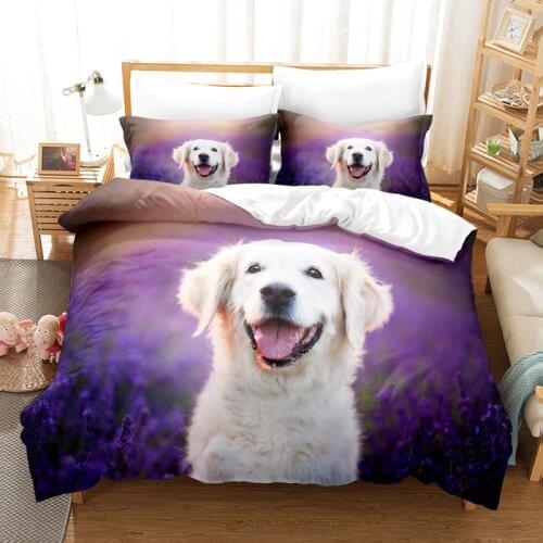Lovely Dog Bedding Set Duvet Cover Set 3d Bedding Digital Printing Bed Linen Queen Size Bedding Set Fashion Design