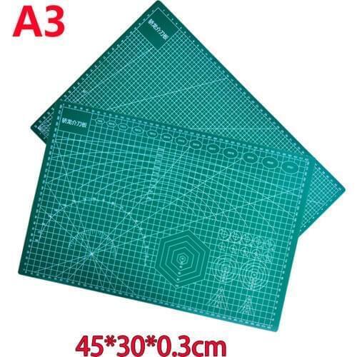 Cutting Mat A3 Pvc Rectangle Self Healing Desktop Protection Mat Craft Dark Green 45cm * 30cm*0.3cm
