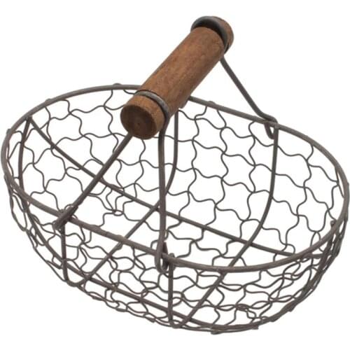 1pc Creative Storage Basket Retro Old Storage Holder Large Egg Storage Container Kitchen Fruit Basket Bread Basket