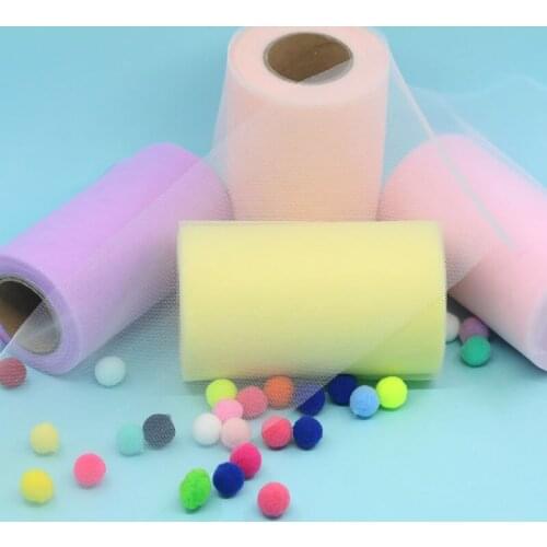 12cm Solid Color Net Yarn Embroidery Organza Stain Ribbon DIY Crafts Hair Bow Gift Bouquet Wrapping Sewing Accessories 1meter