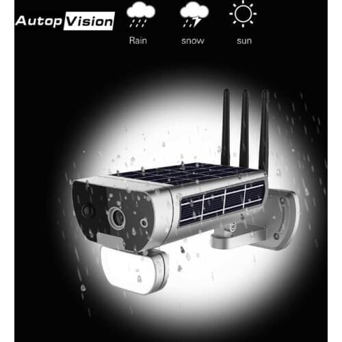 Outdoor waterproof IP Camera 3W+2w Solar Panel Battery Camera wifi Camera 1080P Infrared night vision 25 meters